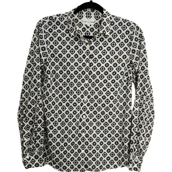 NWOT J. CREW‎ Perfect Button-up Check Blouse Women's Size 6 - Picture 1 of 7